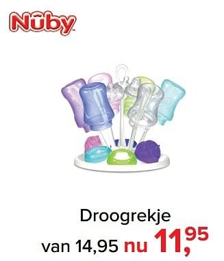 Aanbiedingen Droogrekje - Nuby - Geldig van 06/03/2017 tot 02/04/2017 bij Baby-Dump