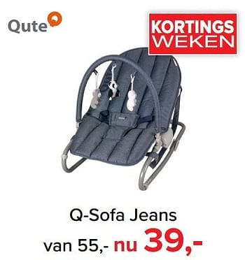 Aanbiedingen Q-sofa jeans - Qute  - Geldig van 06/03/2017 tot 02/04/2017 bij Baby-Dump