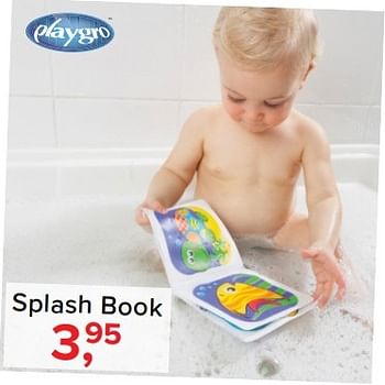 Aanbiedingen Splash book - Playgro - Geldig van 06/03/2017 tot 02/04/2017 bij Baby-Dump