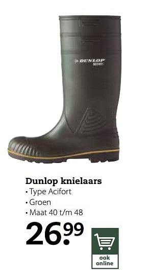 Aanbiedingen Dunlop knielaars - Dunlop - Geldig van 20/03/2017 tot 02/04/2017 bij Boerenbond