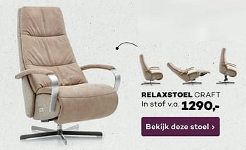 Aanbiedingen Relaxstoel - Huismerk - Prominent - Geldig van 17/03/2017 tot 08/04/2017 bij Prominent