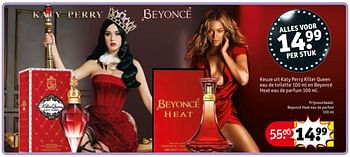 Aanbiedingen Beyoncé heat eau de parfum - Beyoncé Heat - Geldig van 28/03/2017 tot 09/04/2017 bij Kruidvat