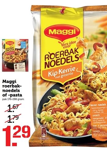 Aanbiedingen Maggi roerbaknoedels of -pasta - MAGGI - Geldig van 27/03/2017 tot 02/04/2017 bij Coop