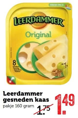 Aanbiedingen Leerdammer gesneden kaas - Leerdammer - Geldig van 27/03/2017 tot 02/04/2017 bij Coop