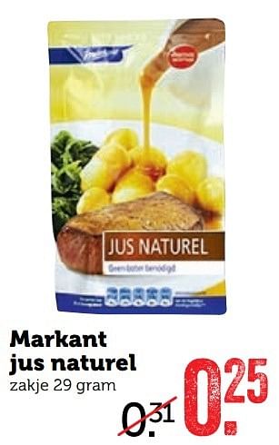 Aanbiedingen Markant jus naturel - Markant - Geldig van 27/03/2017 tot 02/04/2017 bij Coop