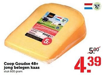 Aanbiedingen Coop goudse 48+ jong belegen kaas - Huismerk - Coop - Geldig van 27/03/2017 tot 02/04/2017 bij Coop