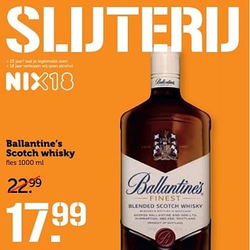 Aanbiedingen Ballantine`s scotch whisky - Ballantine's - Geldig van 27/03/2017 tot 02/04/2017 bij Coop