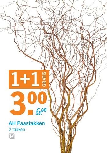 Aanbiedingen Ah paastakken - Huismerk - Albert Heijn - Geldig van 27/03/2017 tot 02/04/2017 bij Albert Heijn