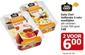 Aanbiedingen Daily chef hollandse maaltijden - Daily chef - Geldig van 27/03/2017 tot 02/04/2017 bij Jan Linders