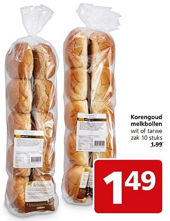 Aanbiedingen Korengoud melkbollen - Korengoud - Geldig van 27/03/2017 tot 02/04/2017 bij Jan Linders