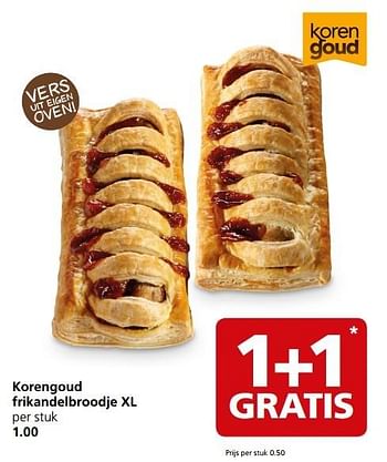 Aanbiedingen Korengoud frikandelbroodje xl - Korengoud - Geldig van 27/03/2017 tot 02/04/2017 bij Jan Linders