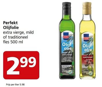 Aanbiedingen Perfekt olijfolie - Perfekt - Geldig van 27/03/2017 tot 02/04/2017 bij Jan Linders