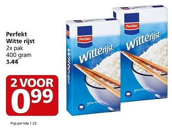 Aanbiedingen Perfekt witte rijst - Perfekt - Geldig van 27/03/2017 tot 02/04/2017 bij Jan Linders