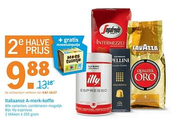 Aanbiedingen Italiaanse a-merk-koffie - Huismerk - Albert Heijn - Geldig van 27/03/2017 tot 02/04/2017 bij Albert Heijn