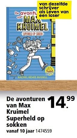 Aanbiedingen De avonturen van max kruimel superheld op sokken - Huismerk - Intertoys - Geldig van 20/03/2017 tot 02/04/2017 bij Intertoys