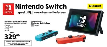 Aanbiedingen Nintendo switch grey - Nintendo - Geldig van 20/03/2017 tot 02/04/2017 bij Intertoys