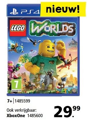 Aanbiedingen Xbox one lego worlds - Warner Brothers Interactive Entertainment - Geldig van 20/03/2017 tot 02/04/2017 bij Intertoys