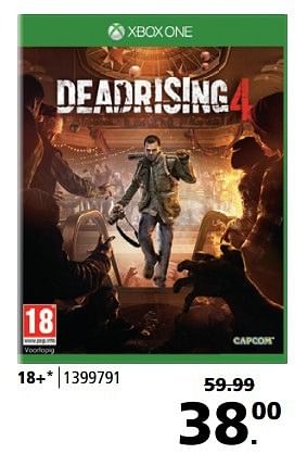 Aanbiedingen Xbox one deadrising4 - Capcom - Geldig van 20/03/2017 tot 02/04/2017 bij Intertoys