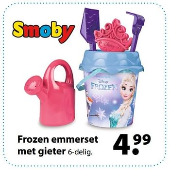 Aanbiedingen Frozen emmerset met gieter - Smoby - Geldig van 27/03/2017 tot 20/04/2017 bij Multi Bazar