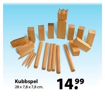 Aanbiedingen Kubbspel - Huismerk - Multi Bazar - Geldig van 27/03/2017 tot 20/04/2017 bij Multi Bazar