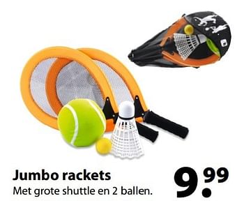 Aanbiedingen Jumbo rackets - Huismerk - Multi Bazar - Geldig van 27/03/2017 tot 20/04/2017 bij Multi Bazar