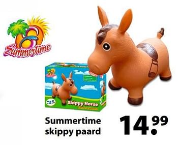 Aanbiedingen Summertime skippy paard - Summertime - Geldig van 27/03/2017 tot 20/04/2017 bij Multi Bazar