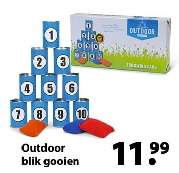 Aanbiedingen Outdoor blik gooien - OUTDOOR - Geldig van 27/03/2017 tot 20/04/2017 bij Multi Bazar