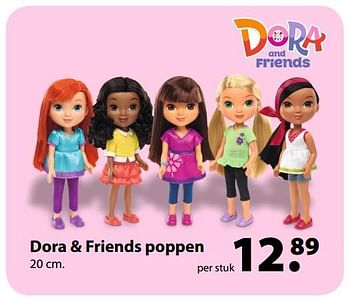 Aanbiedingen Dora + friends poppen - Dora - Geldig van 27/03/2017 tot 20/04/2017 bij Multi Bazar