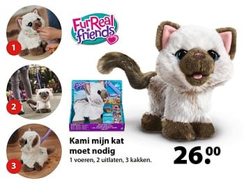 Aanbiedingen Kami mijn kat moet nodig - FurReal Friends - Geldig van 27/03/2017 tot 20/04/2017 bij Multi Bazar