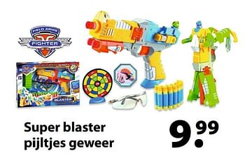 Aanbiedingen Super blaster pijltjes geweer - Hasbro - Geldig van 27/03/2017 tot 20/04/2017 bij Multi Bazar