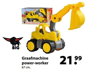 Aanbiedingen Graafmachine power-worker - Big - Geldig van 27/03/2017 tot 20/04/2017 bij Multi Bazar