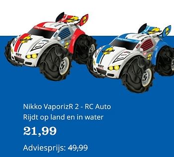 Aanbiedingen Nikko vaporizr 2 - rc auto rijdt op land en in water - Nikko - Geldig van 27/03/2017 tot 05/04/2017 bij Bol