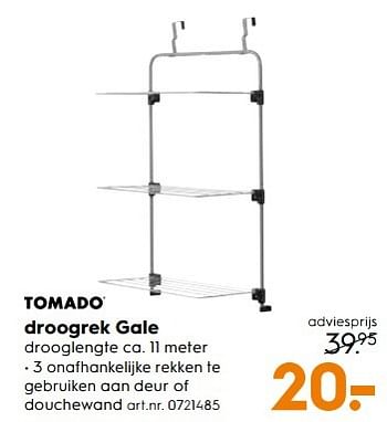 Aanbiedingen Droogrek gale - Tomado - Geldig van 25/03/2017 tot 05/04/2017 bij Blokker