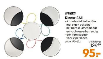 Aanbiedingen Princess dinner 4all - Princess - Geldig van 25/03/2017 tot 05/04/2017 bij Blokker