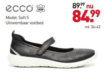 Aanbiedingen Ecco model: soft 5 schoenen - Ecco - Geldig van 27/03/2017 tot 09/04/2017 bij Scapino