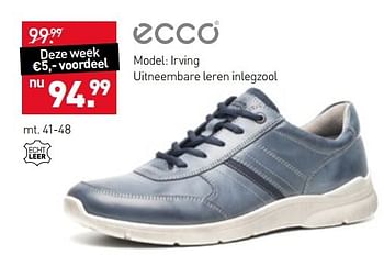 Aanbiedingen Model: irving schoenen - Ecco - Geldig van 27/03/2017 tot 09/04/2017 bij Scapino