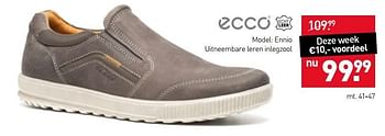 Aanbiedingen Model: ennio schoenen - Ecco - Geldig van 27/03/2017 tot 09/04/2017 bij Scapino