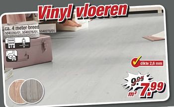 Aanbiedingen Vinyl vloeren - Huismerk - Poco - Geldig van 27/03/2017 tot 02/04/2017 bij Poco