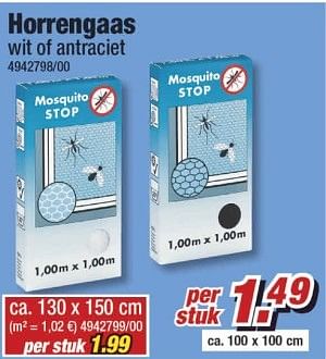 Aanbiedingen Horrengaas - Huismerk - Poco - Geldig van 27/03/2017 tot 02/04/2017 bij Poco