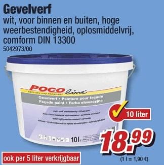 Aanbiedingen Gevelverf - Huismerk - Poco - Geldig van 27/03/2017 tot 02/04/2017 bij Poco