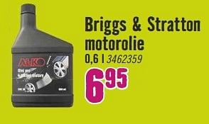 Aanbiedingen Briggs + stratton motorolie - Briggs &amp; Stratton - Geldig van 27/03/2017 tot 09/04/2017 bij Hornbach