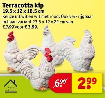 Aanbiedingen Terracotta kip - Huismerk - Kruidvat - Geldig van 28/03/2017 tot 09/04/2017 bij Kruidvat
