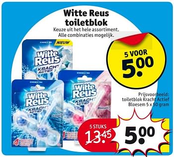 Aanbiedingen Witte reus toiletblok - Witte reus - Geldig van 28/03/2017 tot 09/04/2017 bij Kruidvat