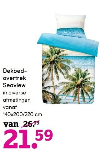Aanbiedingen Dekbedovertrek seaview - Huismerk - Leen Bakker - Geldig van 27/03/2017 tot 09/04/2017 bij Leen Bakker