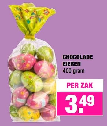 Aanbiedingen Chocolade eieren - Huismerk - Big Bazar - Geldig van 27/03/2017 tot 02/04/2017 bij Big Bazar