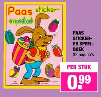 Aanbiedingen Paas sticker- en speelboek - Huismerk - Big Bazar - Geldig van 27/03/2017 tot 02/04/2017 bij Big Bazar