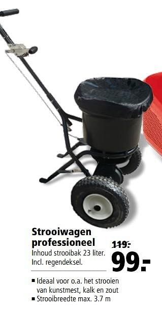 Aanbiedingen Strooiwagen professioneel - Huismerk - Welkoop - Geldig van 27/03/2017 tot 09/04/2017 bij Welkoop