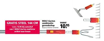 Aanbiedingen Wolf-garten combinatiegereedschap - Wolf Garten - Geldig van 27/03/2017 tot 09/04/2017 bij Welkoop