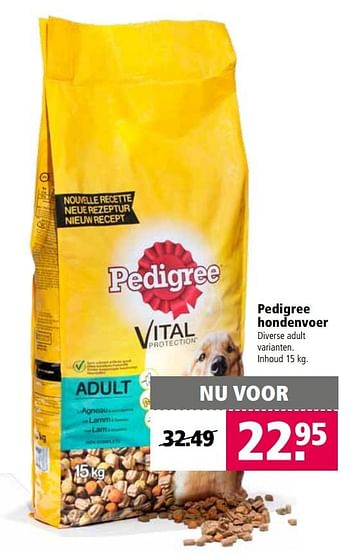 Aanbiedingen Pedigree hondenvoer - Pedigree - Geldig van 27/03/2017 tot 09/04/2017 bij Welkoop