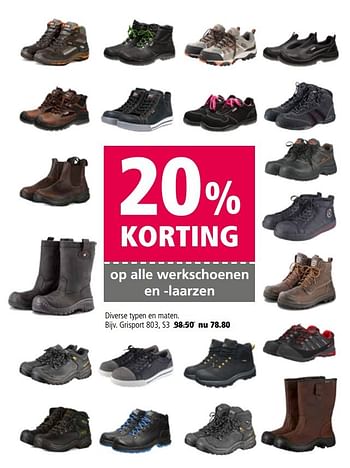 Aanbiedingen Werkschoenen en -laarzen grisport - Grisport - Geldig van 27/03/2017 tot 09/04/2017 bij Welkoop